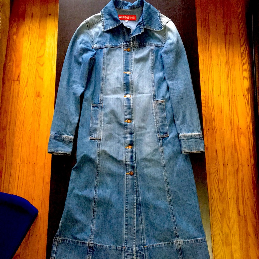 Vintage Y2K Denim Long Line Jacket or Dress